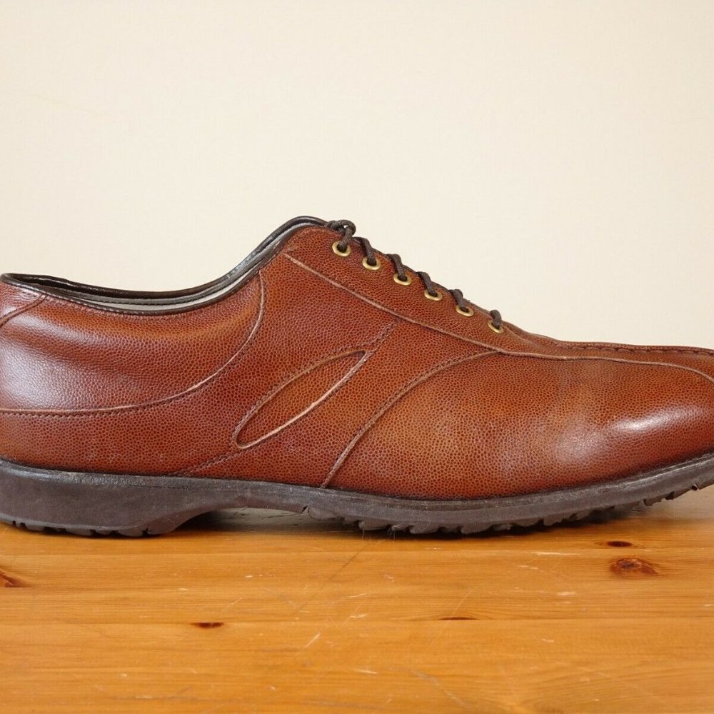 Footjoy Classics Dry Premiere Spikeless Mens Golf Shoes 55546 10.5E Wide Tan USA